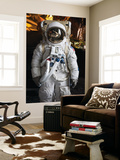 Astronaut Moonwalk Suit at the U.S. Space & Rocket Center, Huntsville, Alabama, USA Laminated Oversized Art