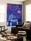 Fireworks Over the Tower Bridge, London, Great Britain, UK