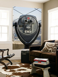 Binoculars on Empire State Building Observation Deck