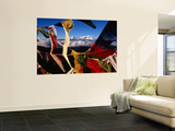 Buddhist Prayer Flags Framing Kangchenjunga Peak (8586M), Singali Ridge