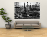 Forest of Wells, Rigs and Derricks Crowd the Signal Hill Oil Fields