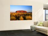 Uluru (Ayers Rock) with Desert Vegetation