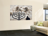 The Wailing Wall and Hanuka Chandelier