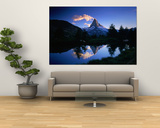Reflection of the Matterhorn in Waters of Grindjisee, Switzerland