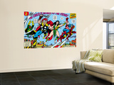 Giant-Size Avengers #1 Group: Thor, Captain America, Iron Man, Vision and Mantis Flying