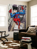 Spider-Man Above the City, Crawling on Web