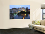 The Ha'Penny Bridge across the River Liffey Leading to Temple Bar Area