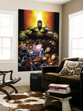 World War Hulk #4 Cover: Hulk, Dr. Strange, Mr. Fantastic and Iron Man