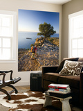 Hiker on Path High Loutro Laminated Oversized Art
