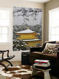 Kinkakuji Temple, the Golden Pavilion Covered in Snow