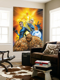 Fantastic Four #553 Cover: Thing, Mr. Fantastic, Invisible Woman and Human Torch Crouching