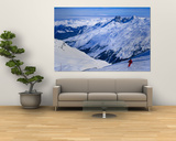 Looking Across Alps Towards Mont Blanc from Meribel Valley in Haute-Savoie, Meribel, France
