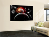 Buy Artist's Concept of Cosmic Contrast in the Night Sky at AllPosters.com