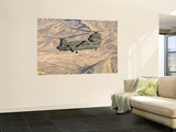 Buy Italian Army Ch-47C Chinook Helicopter in Flight over Afghanistan at AllPosters.com