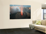 Strombolian Eruption of Vent in Crater Terrace of Stromboli Volcano, Aeolian Islands, Italy