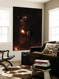 Aplanet Illuminated by Plasma Floating in the Vast Space