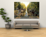 Buy Bicycles on Bridge Over Canal, Amsterdam, Netherlands at AllPosters.com
