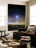 Buy Moonset Over the Sea with Pleiades Cluster at AllPosters.com