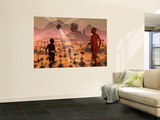 Buy A Lone Explorer Discovers the Ruins of an Abandoned Listening Outpost on an Alien World at AllPosters.com
