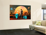 Buy An Astronaut Discovers a World with an Earth Type Environment at AllPosters.com