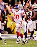 Eli Manning Celebrates his Touchdown Pass Super Bowl XLVI
