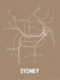 Buy Sydney (Packing Brown & White) at AllPosters.com