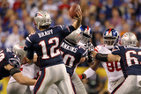 New York Giants and New England Patriots - Super Bowl XLVI - February 5, 2012: Tom Brady