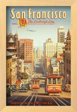 The Lindbergh Line, San Francisco, California Framed Art Print