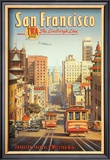 The Lindbergh Line, San Francisco, California Framed Art Print
