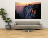 Victoria Falls at Sunset from Zambia, Victoria Falls, Zambia