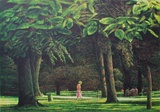 Park, Woman Walking