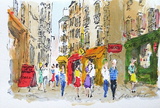 Paris, La Rue De La Huchette