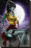 Zombie Life Stretched Canvas Print