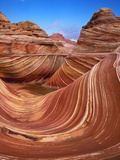Colorful Sandstone Swirls in the Wave Formation, Paria Canyon, Utah, Usa