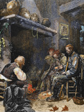 Poor Family at Home, Early 19Th-Century