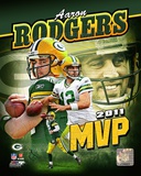 Aaron Rodgers 2011 NFL MVP Portrait Plus