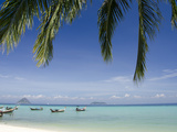 Buy Thai Longboats Along the Coast of Phi Phi Don Island, Phuket, Andaman Sea, Thailand at AllPosters.com