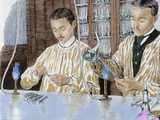 Buy Louis Pasteur (1822-1895). French Chemist and Bacteriologist. Experiment with the Anthrax Vaccine at AllPosters.com