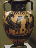 Amphorisc with Black Figures Representing Sphinx, Dated Between 540-530 Bc, Athens, Greece