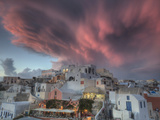 Sunset over Oia, Santorini, Greece