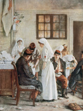 Buy World War I (1914-1918). Clinic in Pointers Station, (1915) Nurses Attending to Wounded Soldiers at AllPosters.com