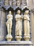 Buy Statues at the Entrance of the Church of Our Dear Lady, Rhineland-Palatinate, Trier, Germany at AllPosters.com