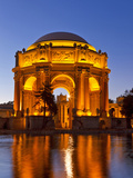 Palace of Fine Arts at Dusk in San Francisco, California, Usa