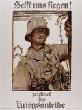 World War I (1914-1918). Poster  Help Us Win  by Fritz Erler (1868-1940)