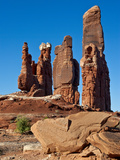 Buy Determination Towers Monolith Group in Courthouse Pasture Northwest of Moab, Moab, Utah, Usa at AllPosters.com