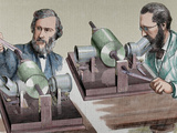 Buy Phonograph. Created in 1877 by Thomas Alva Edison (Milan, Ohio, 1847-West Orange, 1931) at AllPosters.com