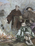 Buy German Reformer, Luther Burning the Papal Bull 'Exsurge Domine' (1520) of Pope Leo X at AllPosters.com
