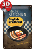 Englisches Frühstück Blechschild