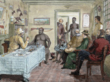 Ottam Brother Cetewayo (Zulu King C.183-1884), and the English Colonel Rudolph, South Africa