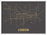 Buy London (Dark Gray & Mustard) at AllPosters.com